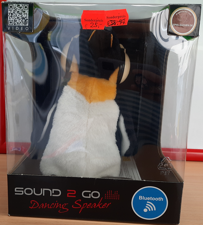 Bluetooth Kuscheltier Dancing Speaker Pinguin