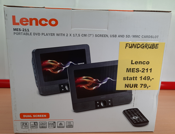 Dual Screen DVD Player Lenco MES-211